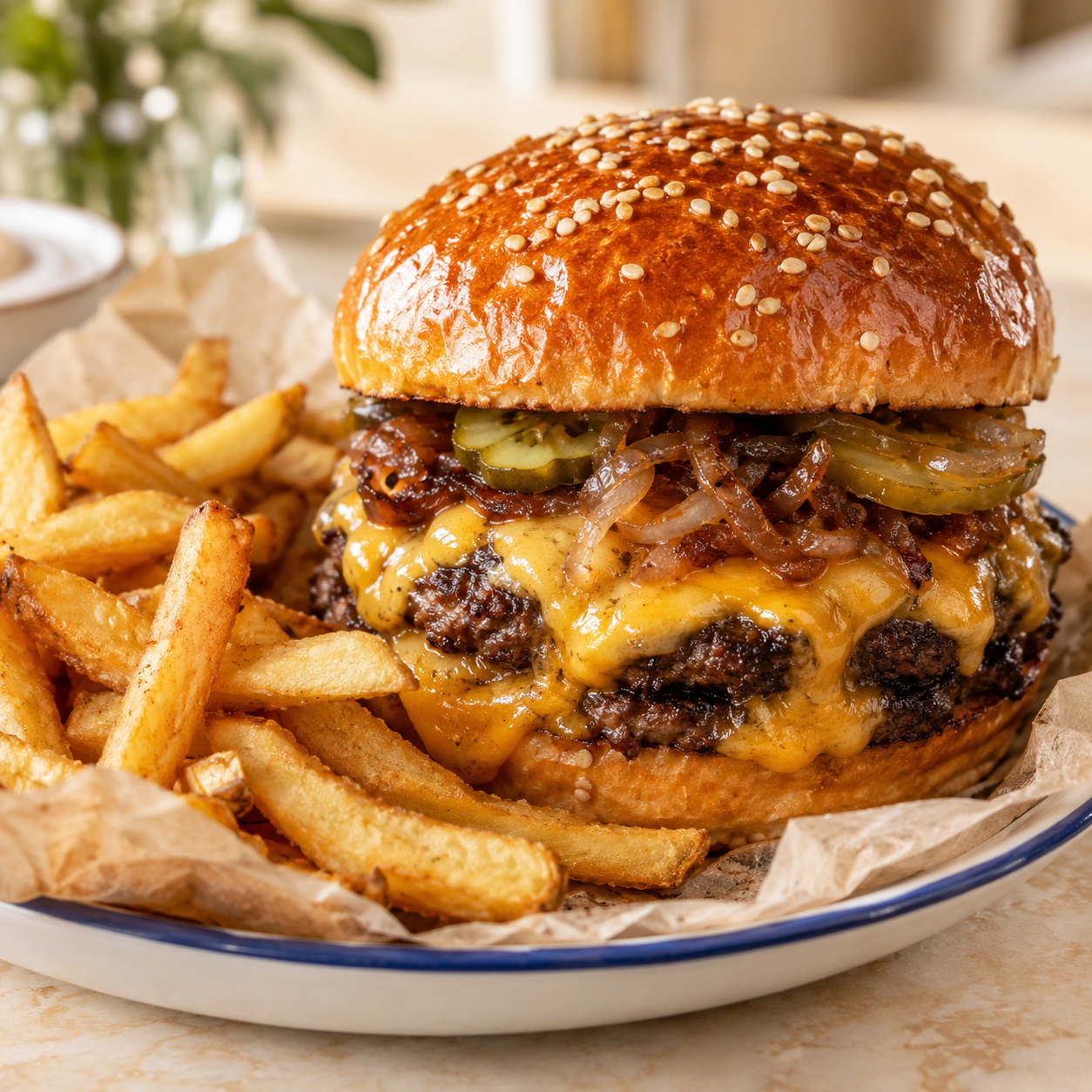 Burger ve patates